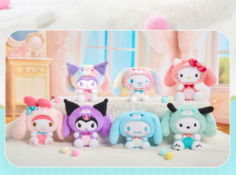LDCX Sanrio Kuromi Wishing Plush Toy Large Doll New Year Birthday Gift for Girls 2