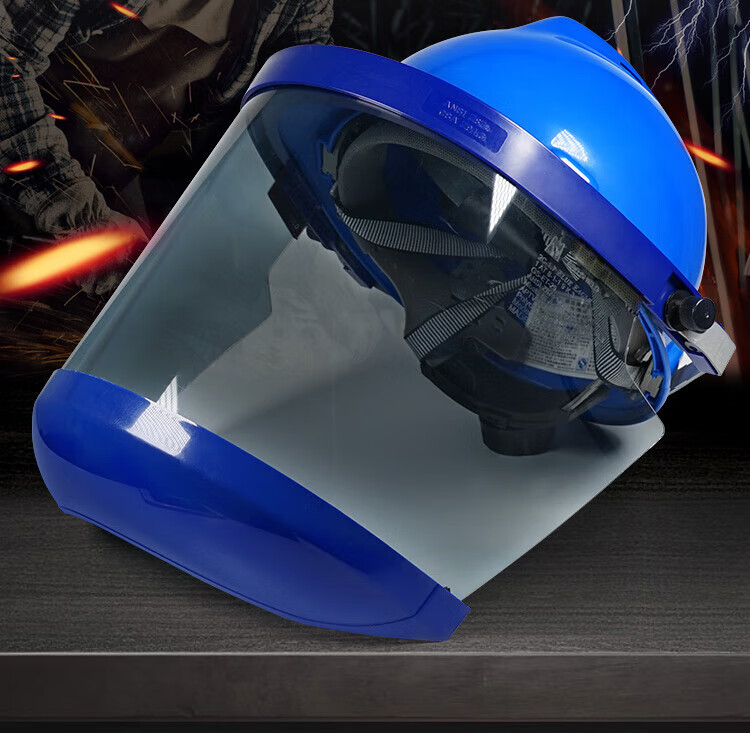 BLUE EAGLE FCA8 Arc Flash Resistant Face Shield 11.3 Cal Insulated Impact and Splash Protective Visor with Cap Mount (Helmet Not Included) 2