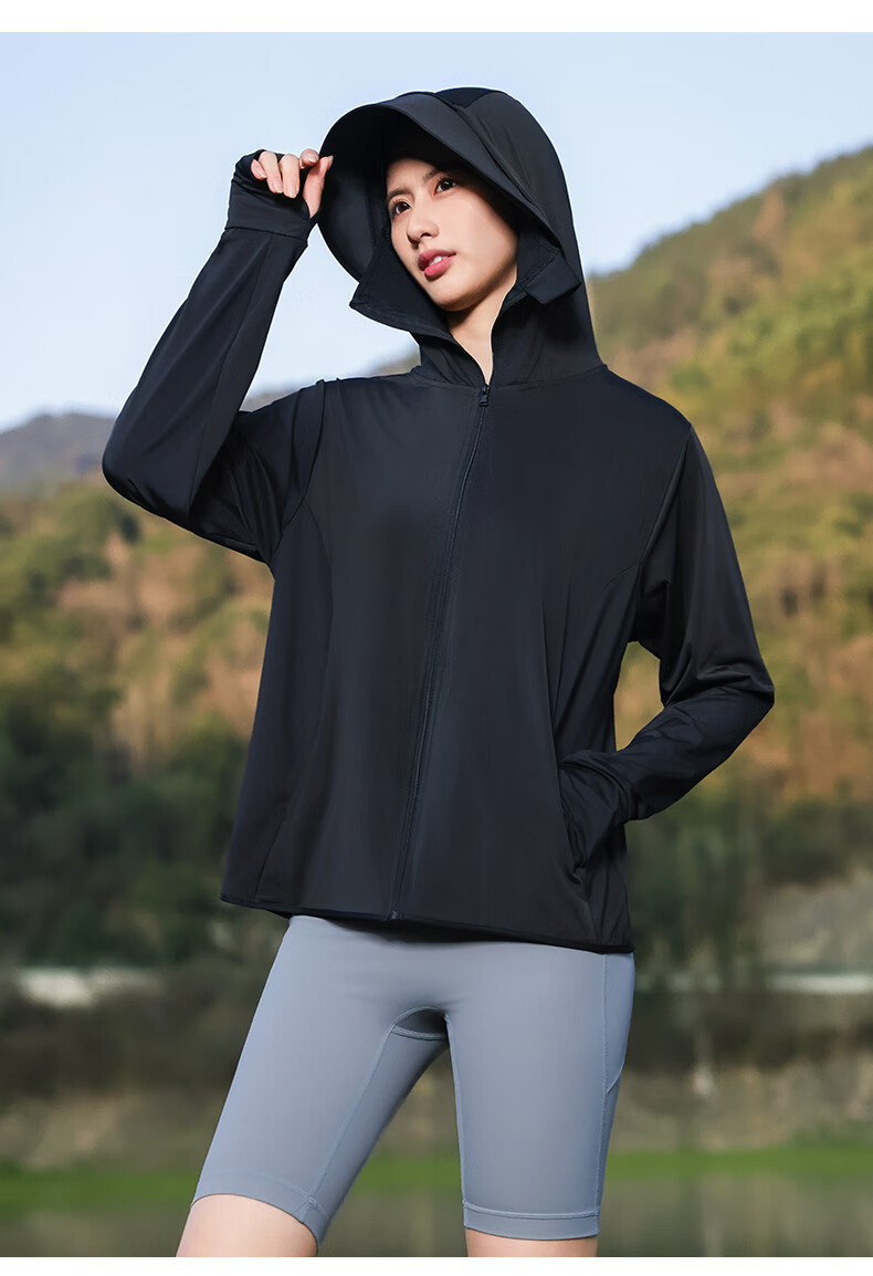 Combo Women's Summer Sunscreen Jacket New Outdoor Cycling Ice Silk Skin Jacket Lightweight Breathable UV Protection Sunproof Clothing 28
