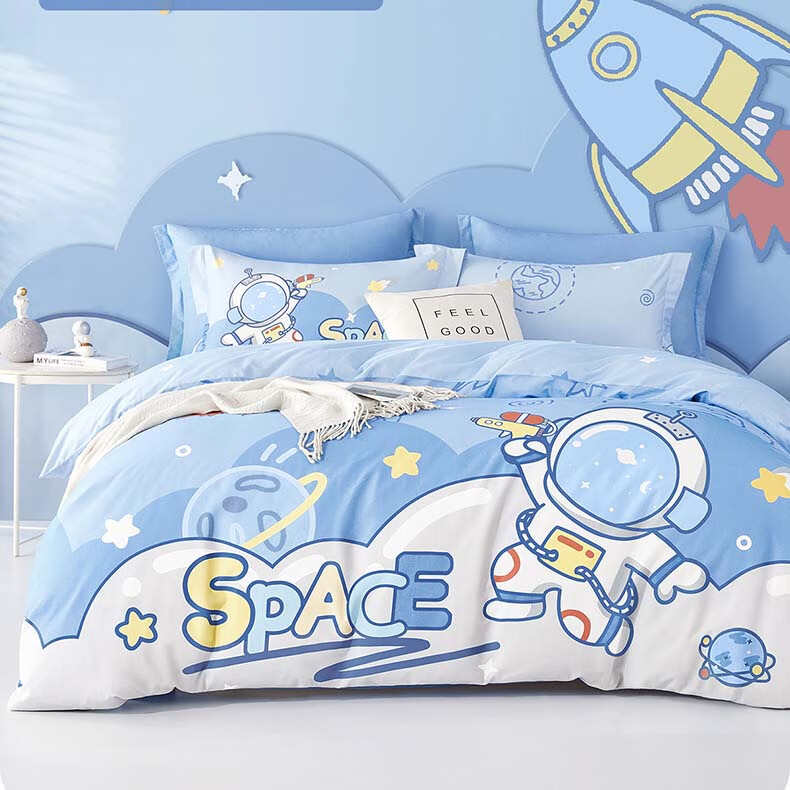 Beyond Kids Children's Bedding Set A-Class 100% Cotton Sheet Set Naughty Planet 150cm 1