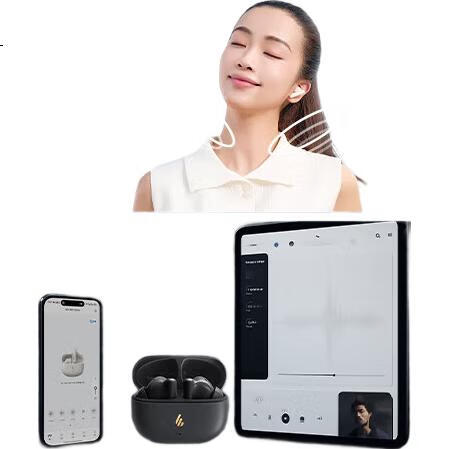 Беспроводные наушники EDIFIER X5 Evo с активным шумоподавлением, Bluetooth 6.0, совместимы с телефонами Apple, Huawei, Xiaomi, OPPO, цвет "Морозный синий"