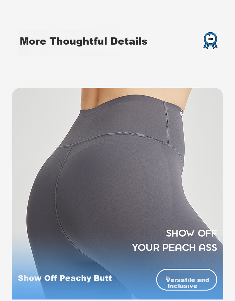 Hosa Women's Shark Leggings for Outdoor Wear, High-Waisted Tummy Control Yoga Pants, Lightweight Sports Base Layer Shorts, Dark Gray, M 3