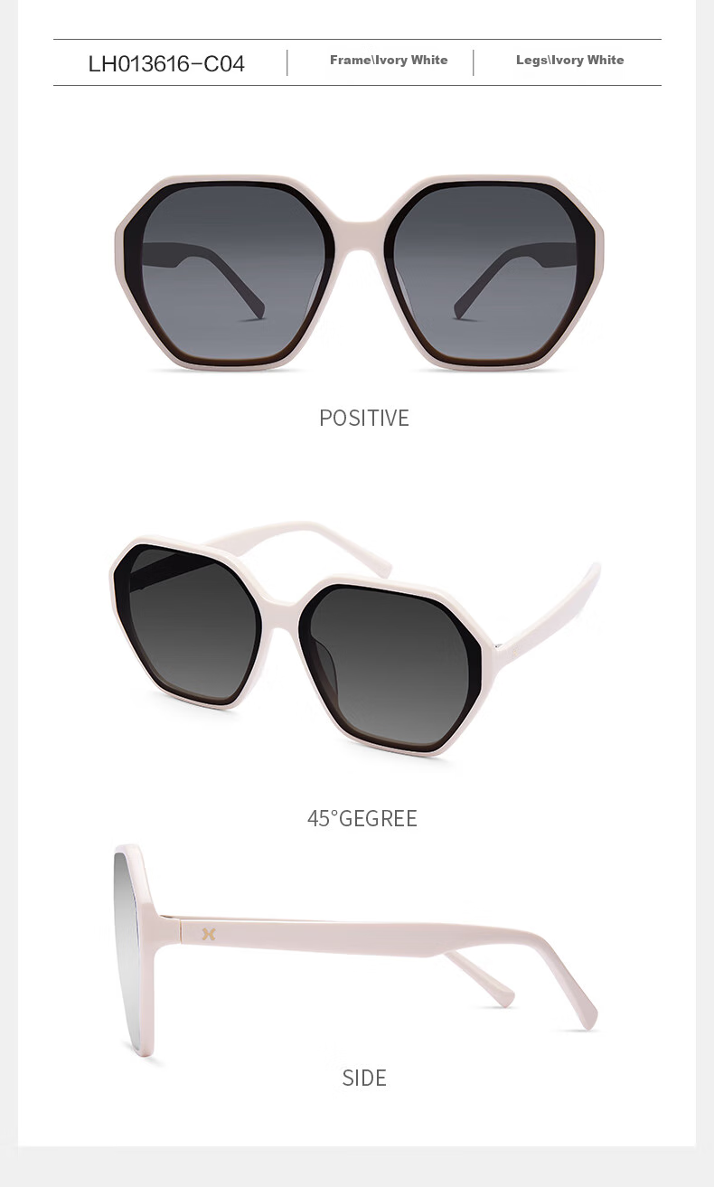 LOHO Nylon Polarized Sunglasses for Women, Black Frame Sunglasses, Face-Slimming Effect, High Definition Driving Glasses for Men LH013616, Black + Single Gray Lens, Black + Single Gray Lens 14