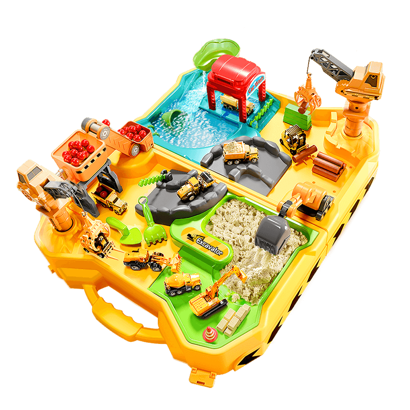 Kakabeier [4 Vehicles] Children's Toy Alloy Engineering Vehicles Sandbox Adventure for Boys Ages 3-6 Sand Play Water Play Birthday Gift