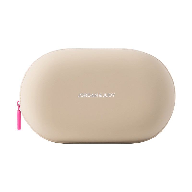 Jordan&Judy Waterproof Travel Toiletry Bag, Dopamine Portable Large Capacity Air Cushion Makeup Bag, Khaki Color