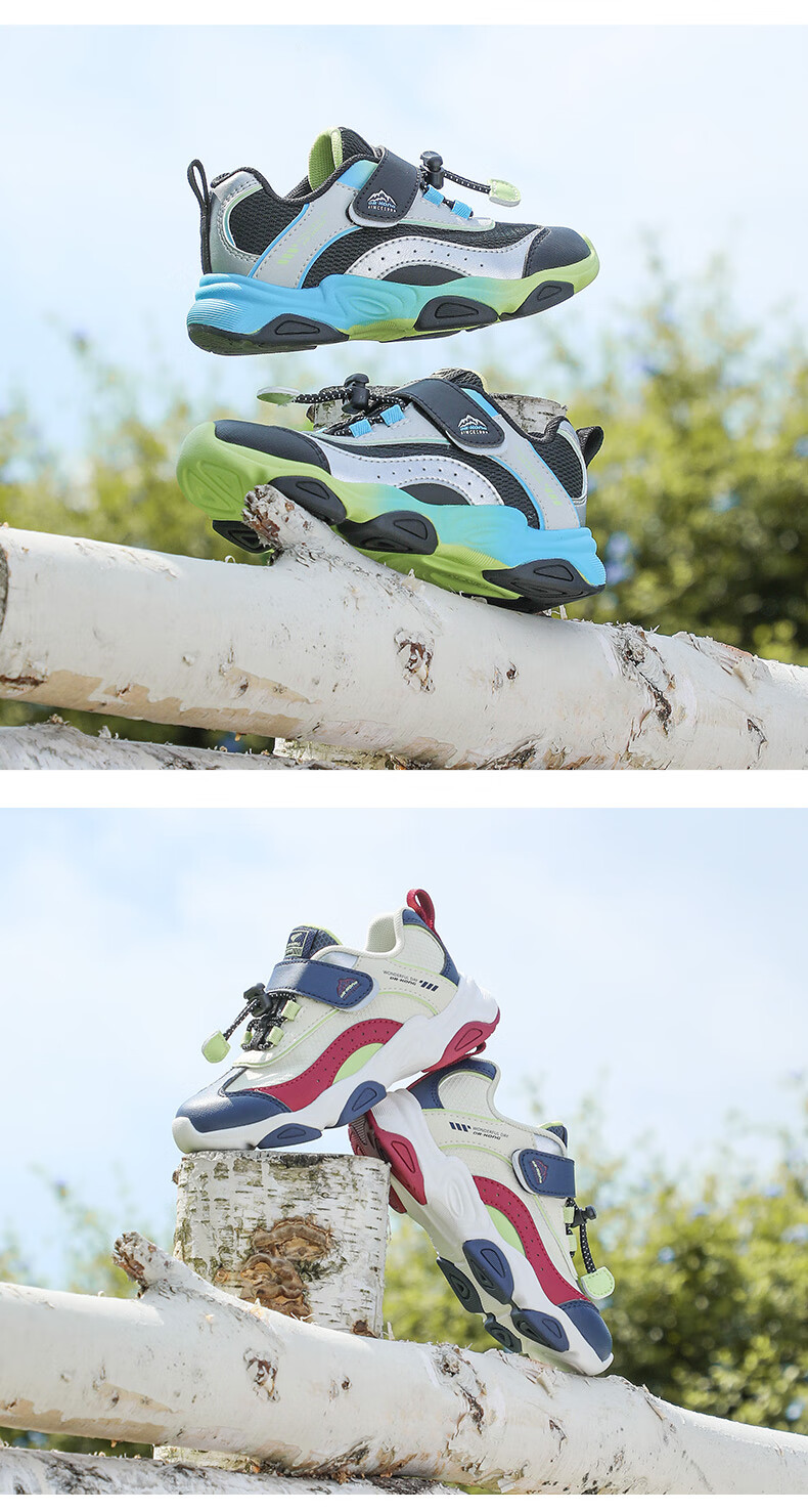 Dr. Jiang Toddler Sneakers Sports Shoes Autumn Boys and Girls Retro Colorblock Kids Shoes 2B14A3030AM Black/Silver/Gray Size 25 15