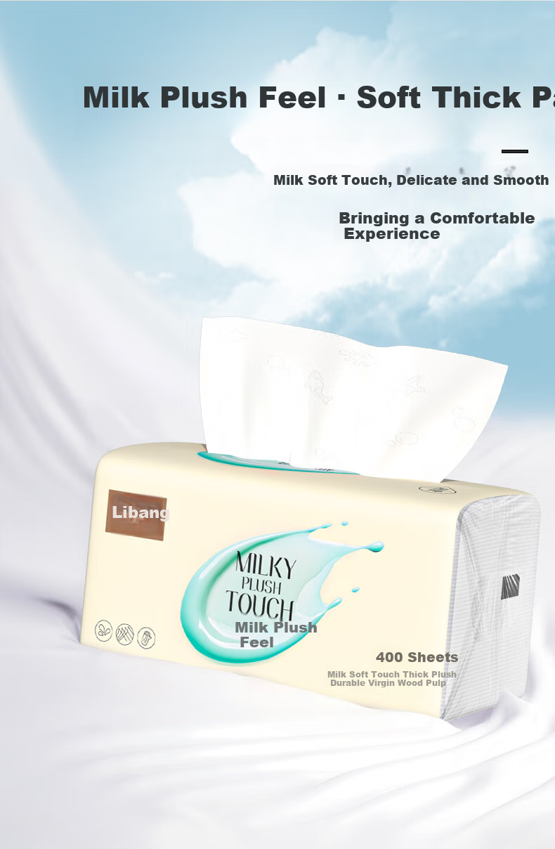 Libang Hanging Tissue 1400 Sheets*6 Packs 5-Ply Hanging Paper Towel Little Lamb Beili Series Household Toilet Paper 2