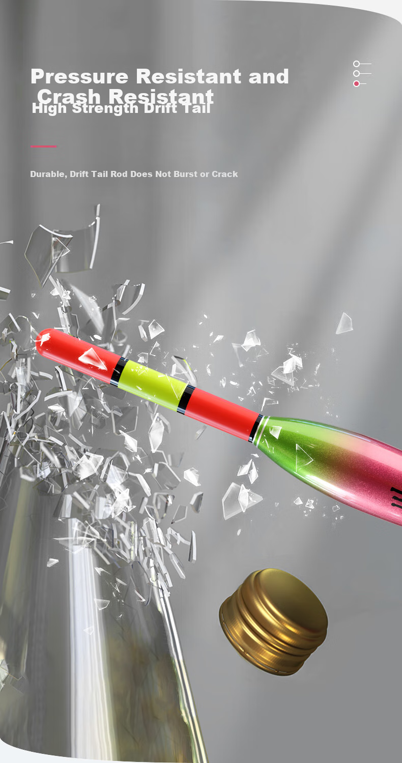 Chuanze Luminous Float for Rock Fishing, Long-Distance Casting, Big Fish, Biting Hook, Color-Changing, Highly Visible Buoy for Bighead Carp And Silver Carp, Electronic Float PF02 8