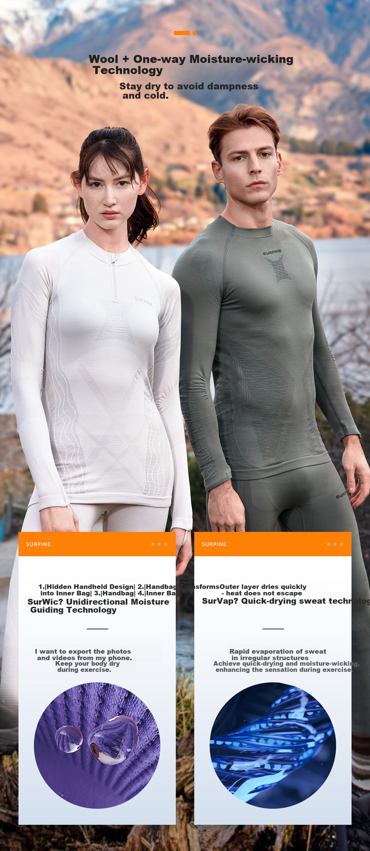 SURPINE Lingfeng Series Merino Wool Quick-Dry Shirt, Women's Style, Moisture-Wicking, Warm Base Layer, Outdoor Hiking And Mountaineering 4
