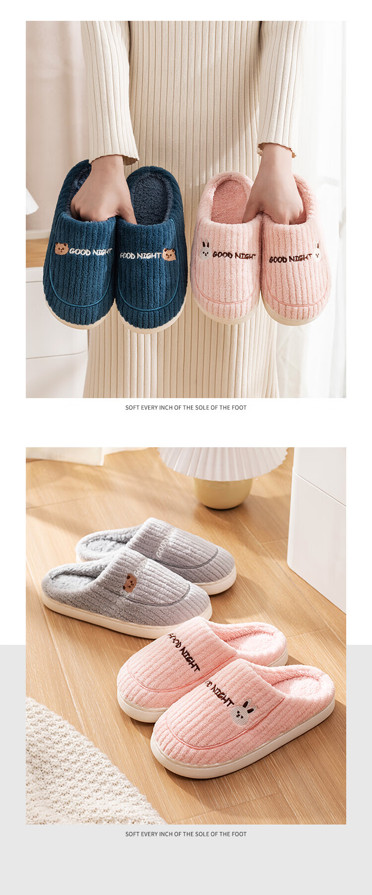 TZLDN Men's Cotton Slippers, Non-Slip Thick Sole, Indoor Warm Home Shoes, Autumn And Winter Double Cotton Shoes, Couple's Half-Covered Cotton Shoes, Men's Style 20