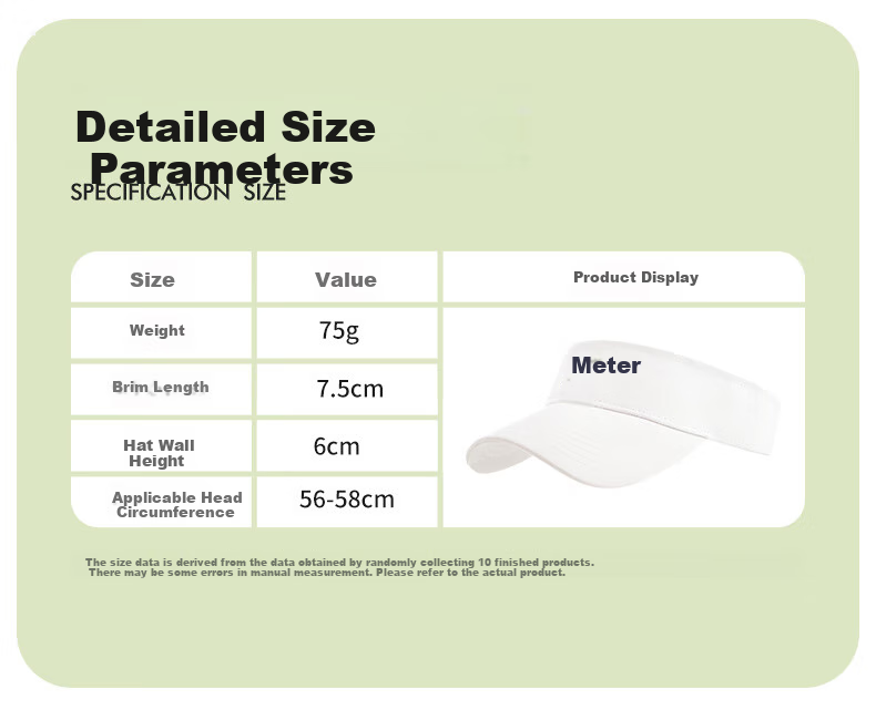 MOERCIAN Sun Visor Baseball Cap for Women, UV Protection Hat, Outdoor Sports Running Breathable Sweat-Absorbing Sunshade Cap 12