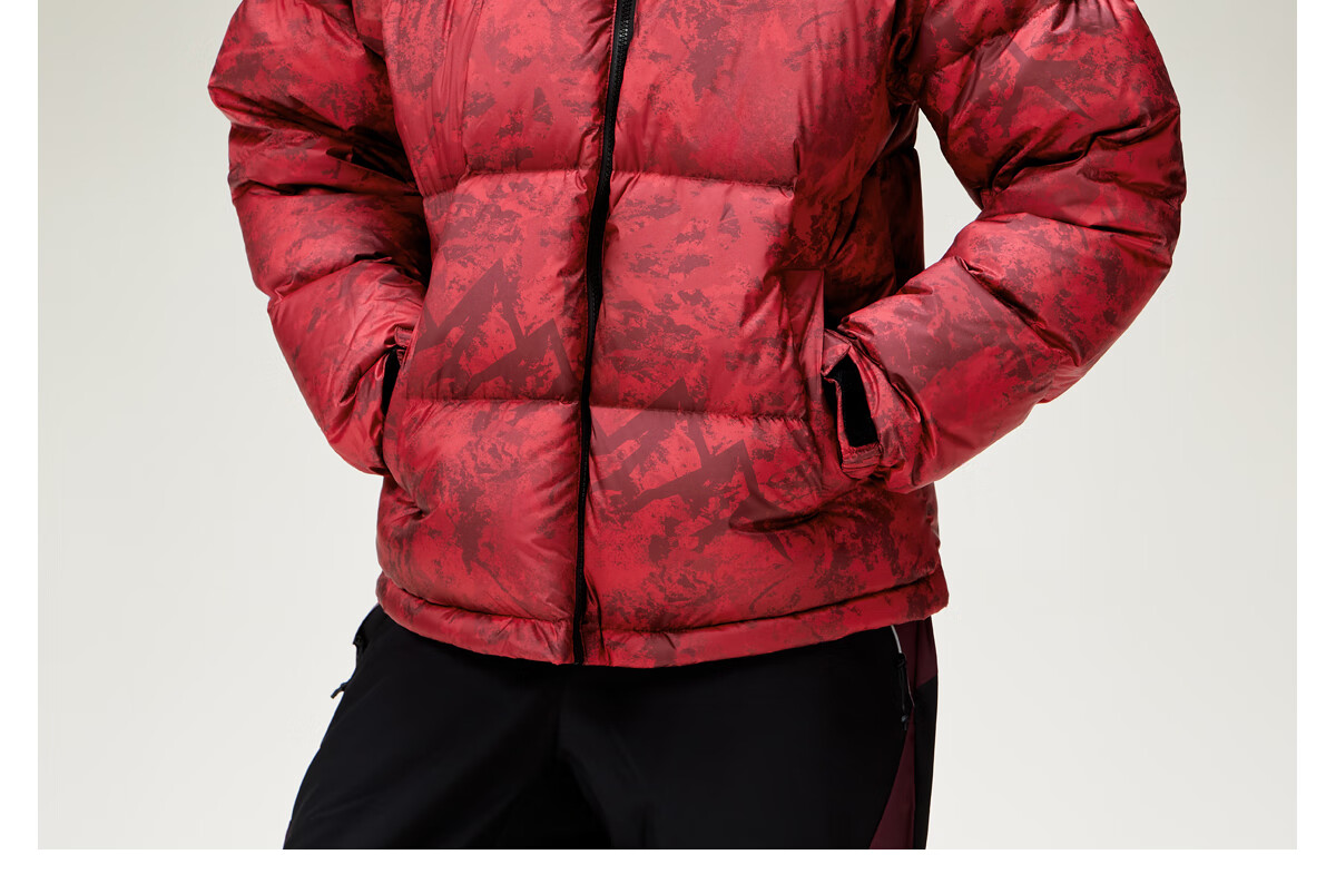CAMEL Huoyanshan 2.0 down Jacket for Men, Winter New Style, Thickened Warm Puffer Coat, Short Outerwear M13CR07066E 16