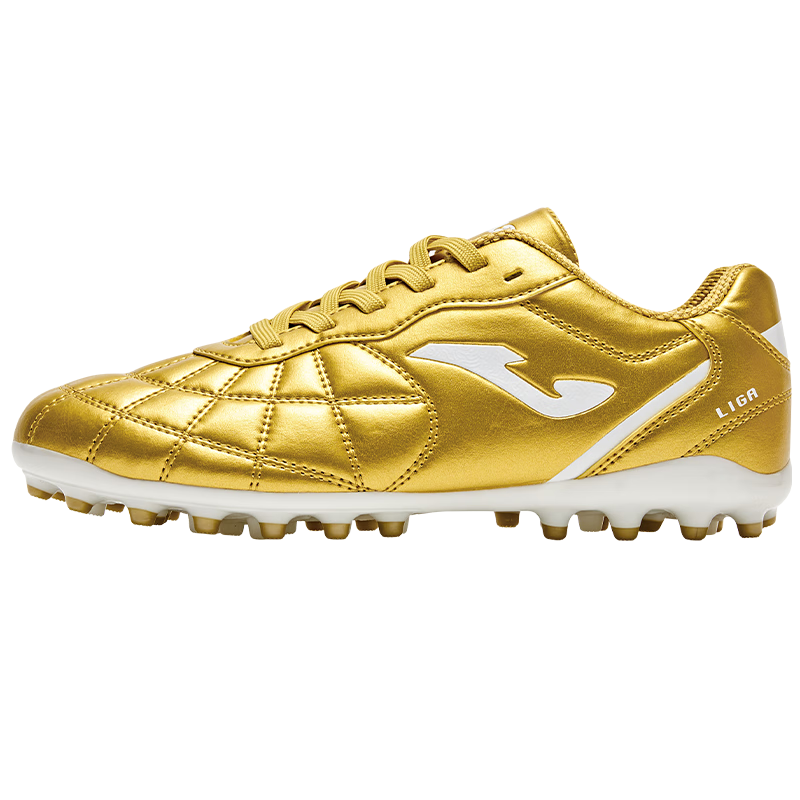 JOMA Kids Soccer Shoes MG Studs 2025 New Professional Football Match Training Shoes Red Gold Size 37