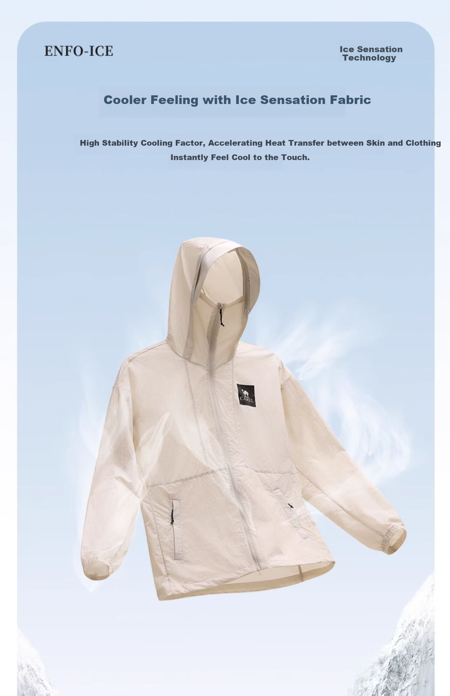 CAMEL [Panda Collaboration] Outdoor Sun Protection Clothing UFP50+ UV Protection Level 4 Water-Repellent Sun Protection Garment Shanqiao 3.0 2XL 7