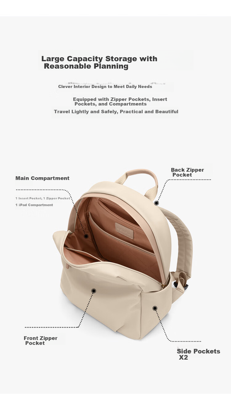 GOLF Women's Fashion Waterproof Backpack Crossbody Shoulder Handbag Versatile Phone Bag Women's Day Gift 9