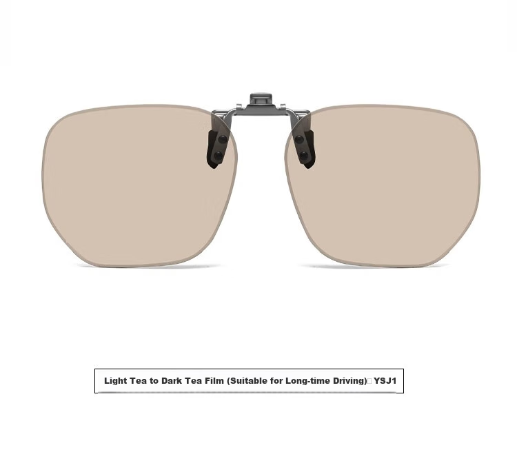 Bertha Gradient Color Driving Clip-On Sunglasses for Men, Nearsighted, Day And Night Use, Specialized for Driving, Sun Protection, Myopia Glasses Adapter 29