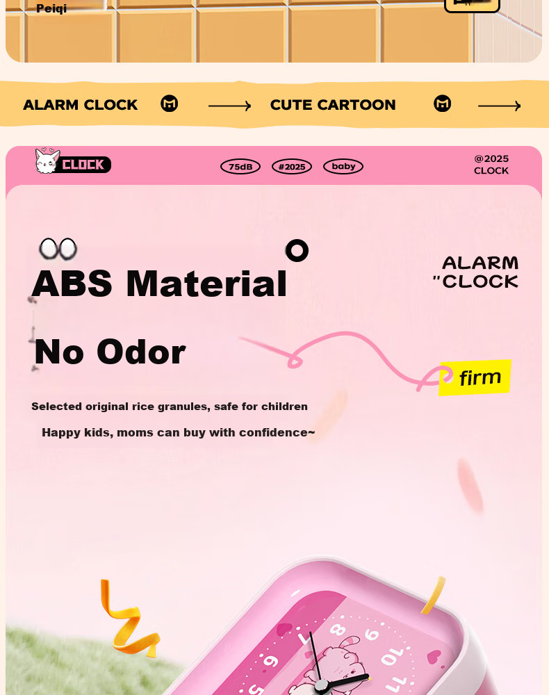 Timess Disney Collaboration Alarm Clock for High School Students, Two-In Visual Timer, Children's Time Management Tool, Kitchen Timer Gift 6
