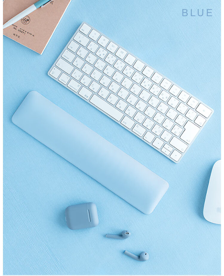 SANWA Ergonomic Keyboard Wrist Rest, Mechanical Keyboard Wrist Support, Office And Gaming Hand Rest, Soft Jelly Silicone, Washable, Non-Slip, GTOK8, Light Gray, L, 450mm 1