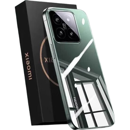 Чехол POZZO для Xiaomi 14, полностью прозрачный, противоударный, защита от отпечатков пальцев