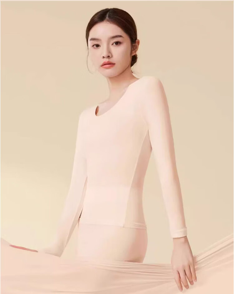 Hug Cotton Ultra-Thin Hyaluronic Acid Antibacterial Skin-Beautifying Thermal Base Layer for Spring and Autumn 3