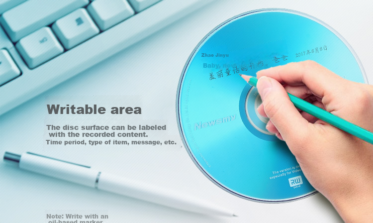 Newsmy DVD+RW Discs, Recordable Discs, Erasable Blank Discs, 4x Speed, 4.7GB Capacity, Made in Taiwan, Pack of 10 7