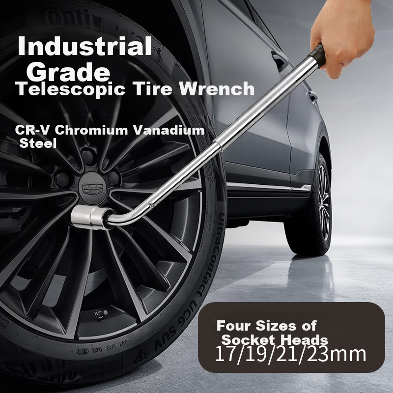 ZHENGQI L-Shaped Socket Wrench, Tire Changing Tool, Extendable 17/19/21/23, Car Repair, Extended And Labor-Saving