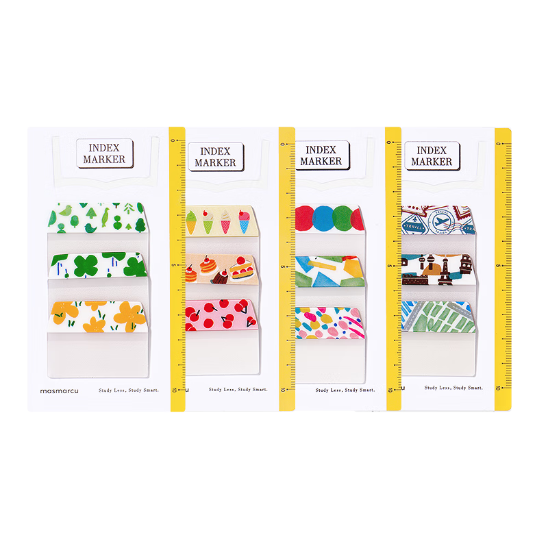 M&G Cultural And Creative Document Index Stickers, 30 Large Size, High-Quality Sticky Notes, Student Markers, Bookmarks, Smart Learning, 1 Pack Random YS0358, Back-To Essential