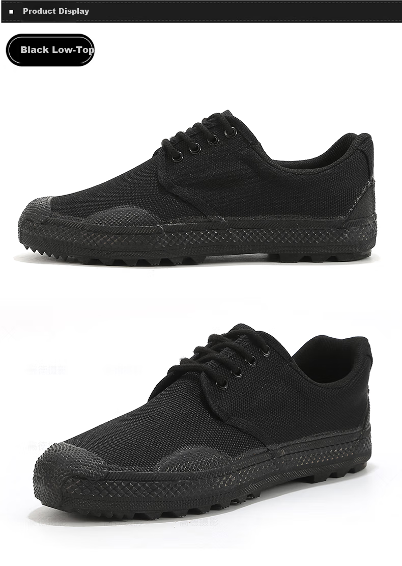 Weizhi Liberation Shoes, Unisex Military Training Hiking Outdoor Breathable Work Safety Puncture-Resistant Wear-Resistant Canvas Rubber Boots, WZ2001, Size 40 6