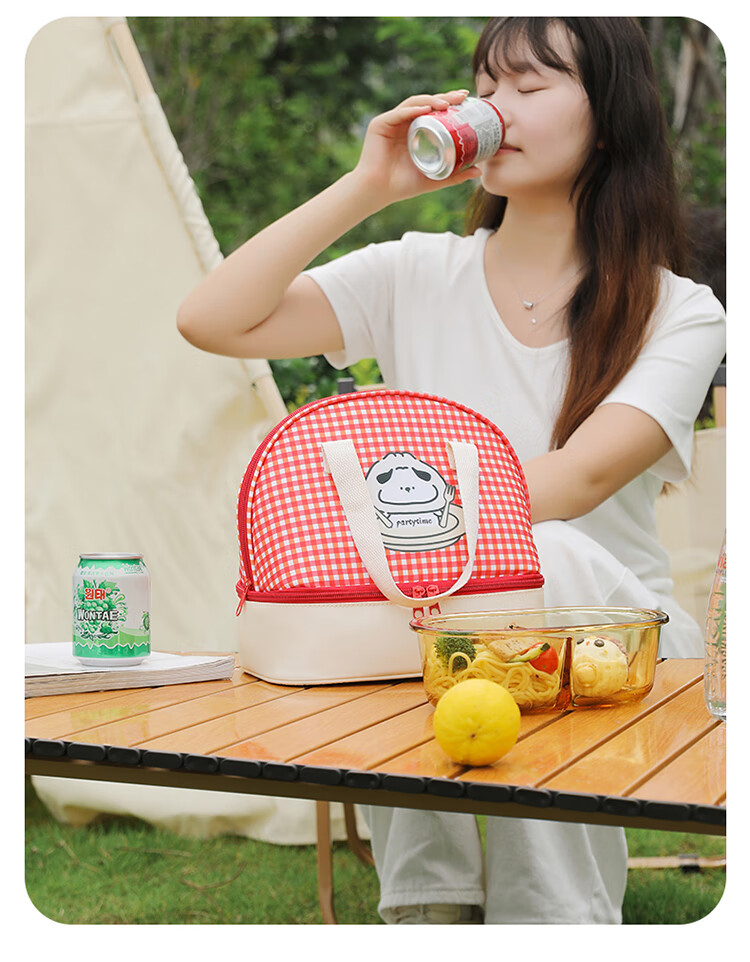 Banzheni Lunch Box Bag, Bento Bag, Food Storage Container, Large Capacity Handheld Bag with Aluminum Foil, Cold/Hot Insulation Bag, Milk Storage Bag, Storage Pouch 3
