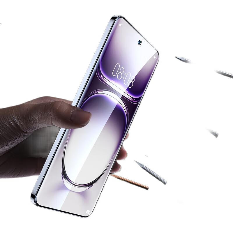 Защитная гидрогелевая пленка BIAZE для OPPO Reno12 / Reno12 Pro, полное покрытие, противоударная, антиотпечатки