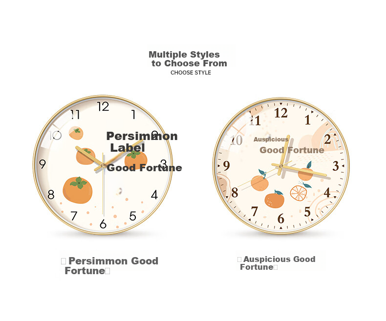 BBA Wall Clock, Auspicious And Fresh Design for Living Room, Creative Wall-Mounted Clock, A235 Rose Gold, 30cm 3