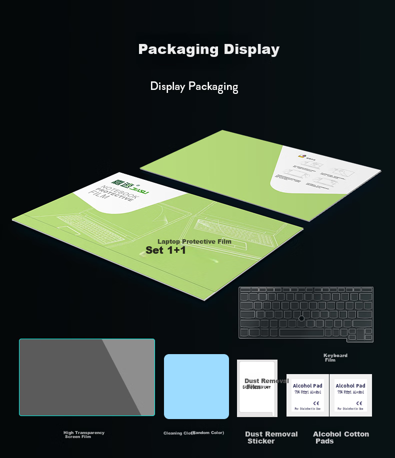 Jiasu Lenovo ThinkPad X13 2022 Model/ThinkPad S2 2023 Model 13.3-Inch (16:10) Keyboard Cover + Anti-Blue Light Screen Protector, Screen Protection Film Set 9