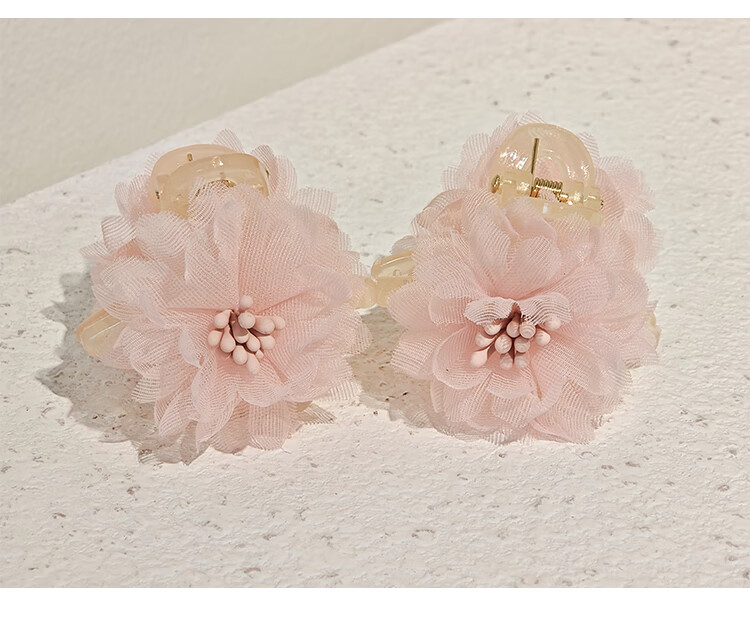CHIMERA 2-Piece Small Floral Kids Hair Claw Bangs Clip Princess Hair Accessories Girls Hairpin Children's Day Gift 6.1 15