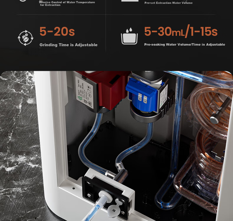 STELANG [Same Price As 618] ST-560ET Home Semi-Automatic Coffee Machine, Three-Pot Stove, Dual Pump Grinding All-In Machine, Commercial Gree 19