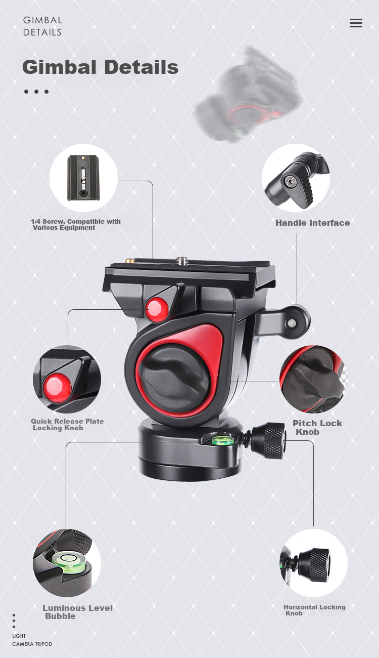 Milibo MUFB-BK Carbon Fiber Tripod, Lightweight DSLR Photography And Videography Dual-Use Portable Tripod, Center Column Inverted, with Hydraulic Ball Head 7
