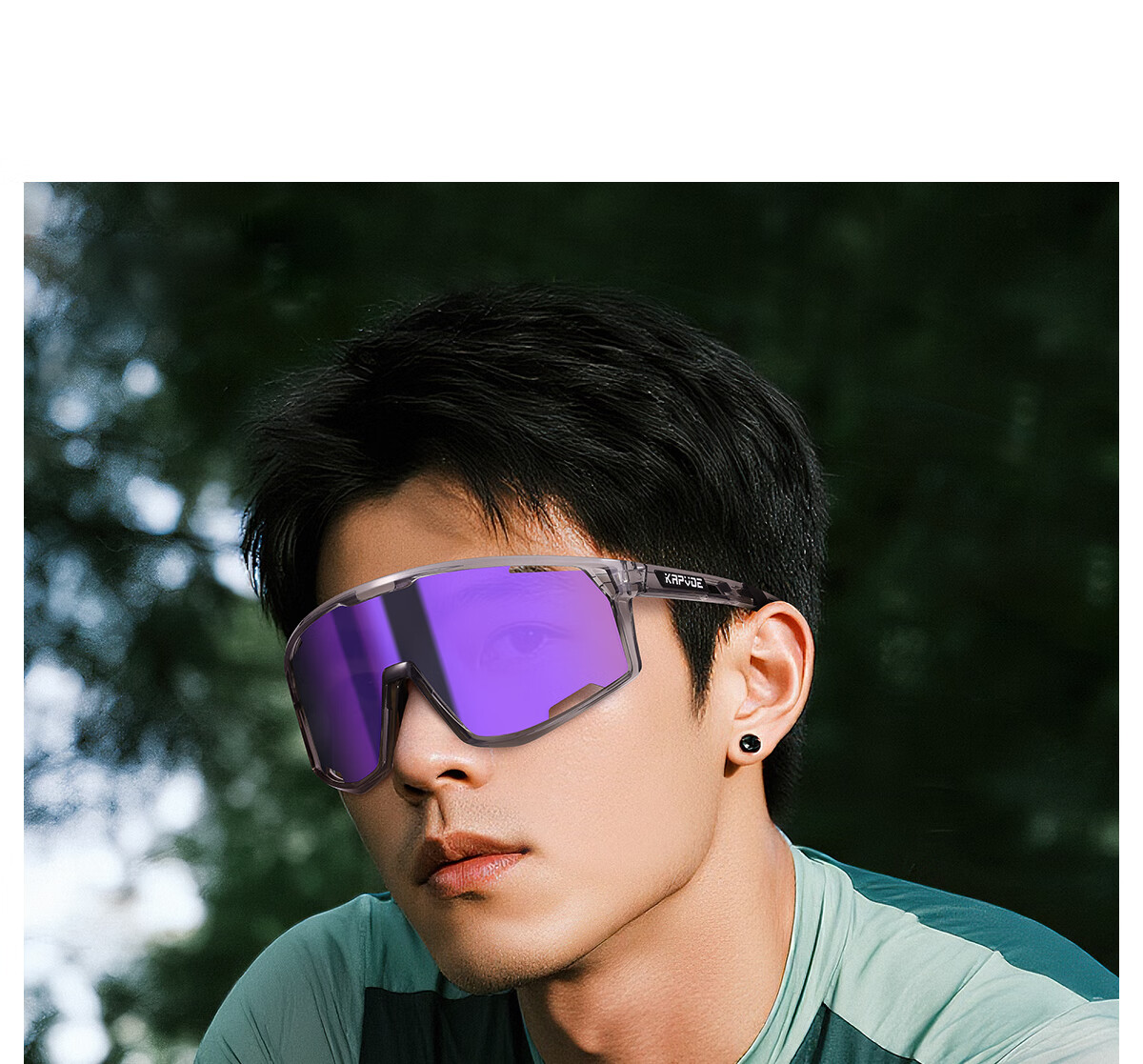 KAPVOE Zhumu Photochromic Cycling Glasses Outdoor Sports Bicycle Protective Day and Night Goggles 22