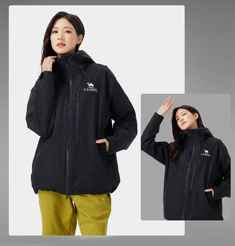 CAMEL King Armor Z Series Wang Junkai Same Style Three-in-One 3-in-1 Waterproof Windproof Outdoor Mountaineering Jacket Autumn Winter 2025 16