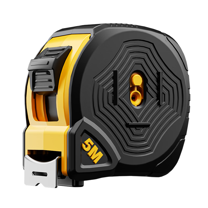 Oulaide Fully Rubber-Coated Steel Tape Measure, Thickened Household Measuring Tape, Meter Ruler, Box Ruler, High-Precision Ruler, National Standard II Grade Precisio