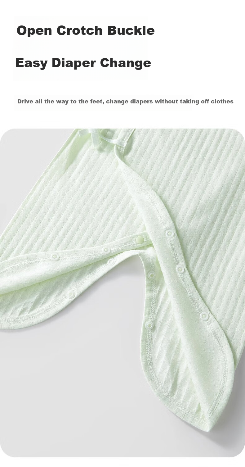 AIBEDILA Newborn Baby Butterfly Romper, Spring And Autumn Pure Cotton, Newborn Onesie, Bodysuit, Crawling Suit, Spring And Autumn Outfit, Base Layer, Size 66 7