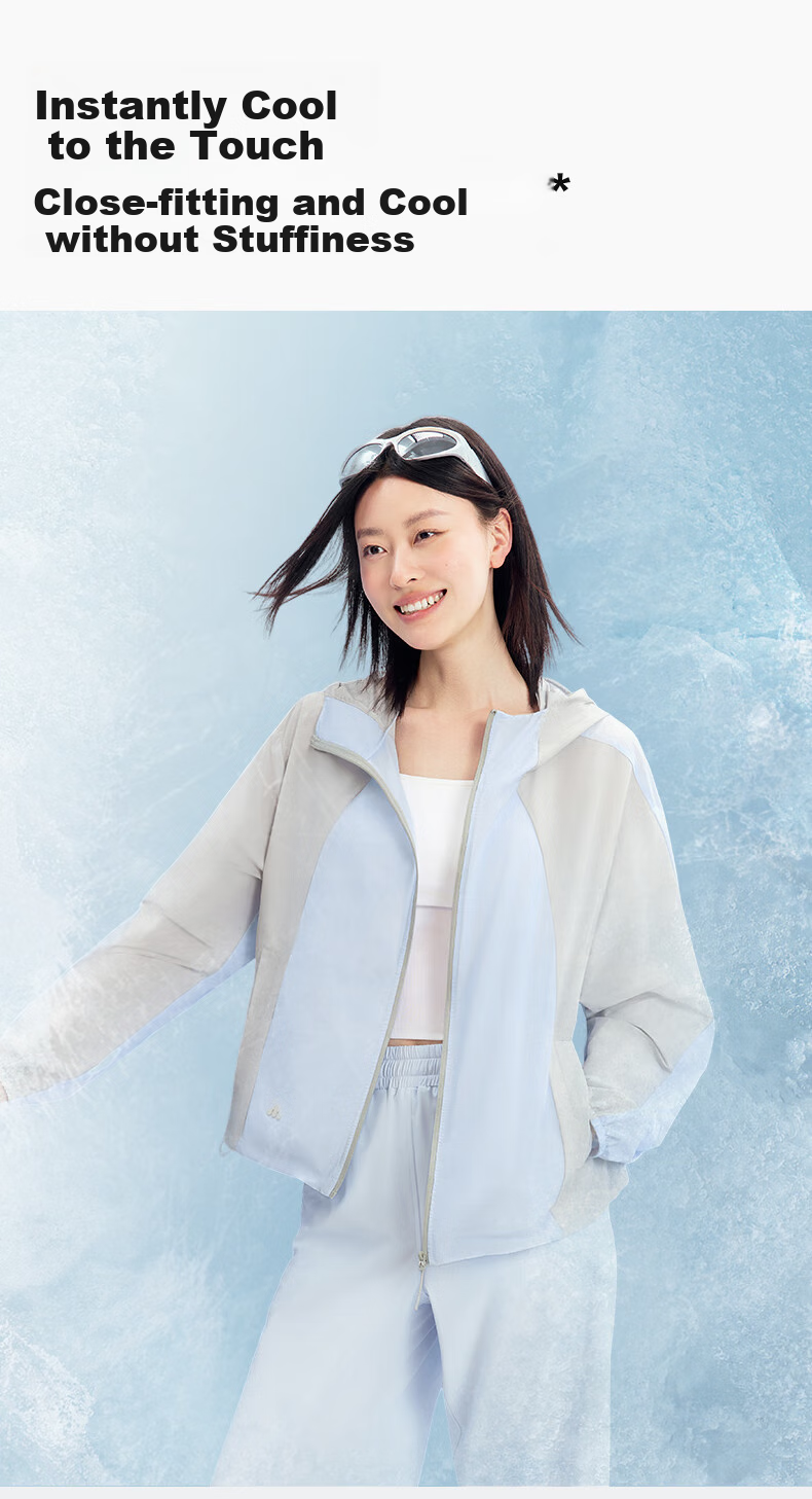 Meilicheng Sun Protection Clothing for Women, UV-Resistant, 2025 Summer New Ice Shield Puff Style, Light Gray, XL 6