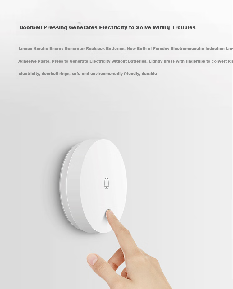 Linptech Wireless Doorbell Indoor G6L-RW Standard Version Receiver (Cannot Be Used Alone) 2