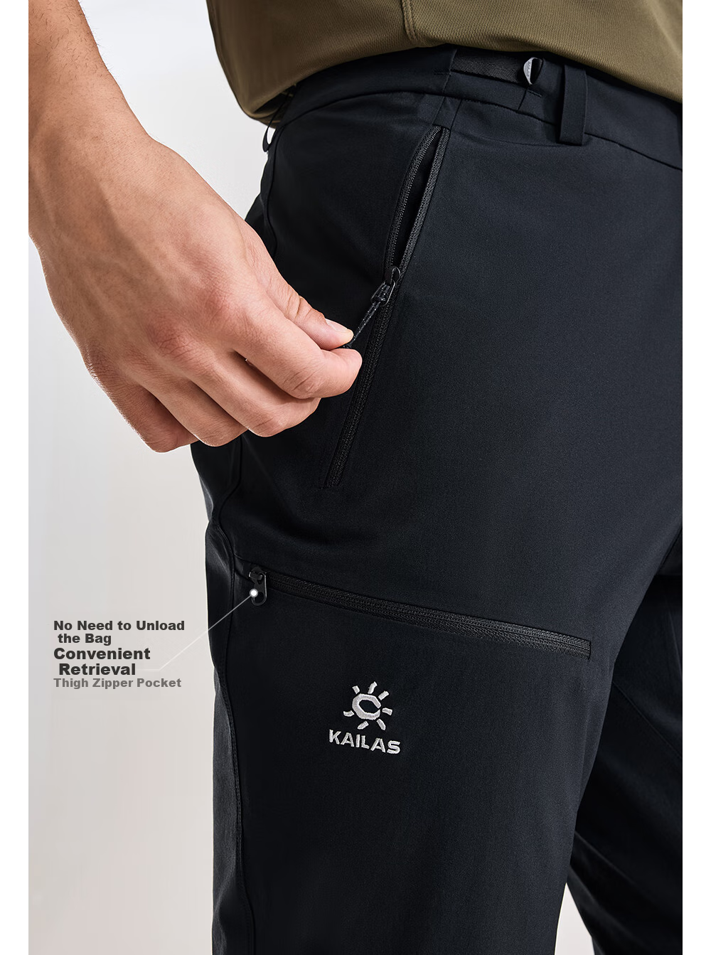 KAILAS T9 Quick-Dry Pants for Women, CORDURA Lightweight Quick-Dry Wear-Resistant Outdoor Moisture-Wicking Hiking Trousers 5
