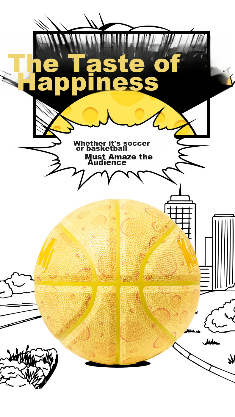 Kuangmi Basketball Cheese Indoor And Outdoor Women's Training Competition Ball, High-Quality Non-Slip Wear-Resistant Qixi Gift, Size 6 Ball 4
