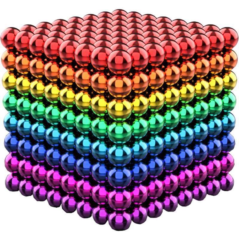 Ledi 125 Magnetic Balls, Iron Balls, Boys' Toy, Magnetic Beads, Children's Stress Relief Toy, Birthday Gift