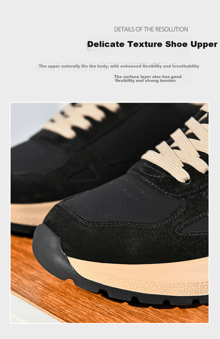 Guizhibu Men's Sports Shoes, Autumn And Winter 2026 New Style, Genuine Leather, Versatile Travel, High-End Non-Slip, Light Luxury, Running And Casual Shoes 5
