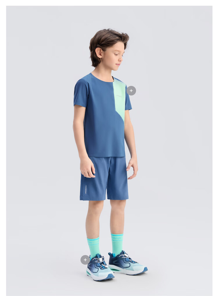 Moodytiger Boys' Shorts, Quick-Drying Lightweight Summer Children's Pants, Kids' Clothing, Simple Solid Color Versatile Loose Comfortable Sports Pants 11