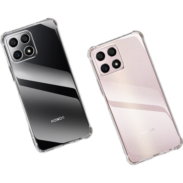 Чехол ESCASE для Honor X30i, противоударный с подушками безопасности, прозрачный белый, с отверстием для шнурка
