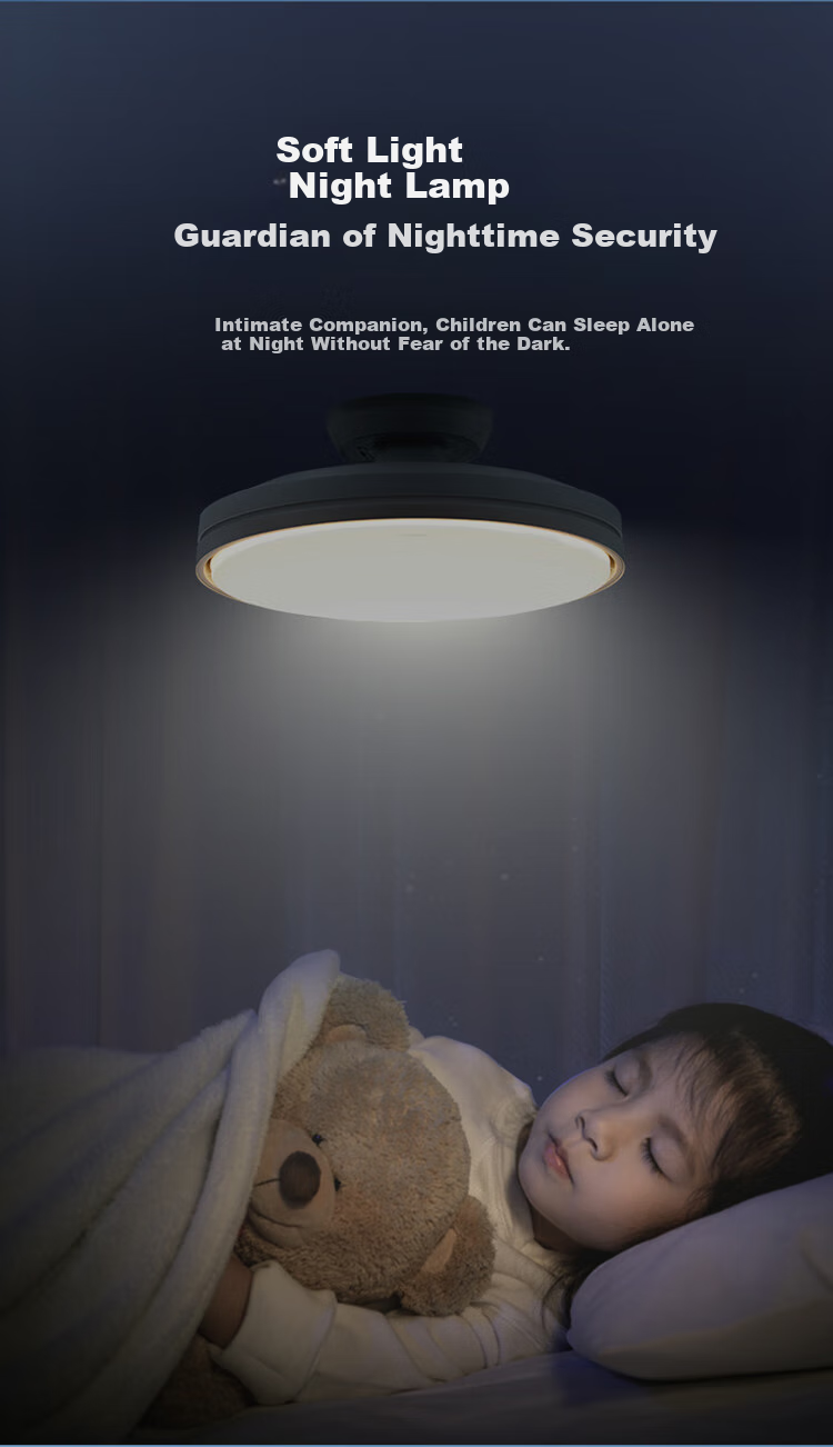 BULL Bladeless Fan Light Integrated Ceiling Light GF19AT Invisible Hanging Fan Light Bedroom Model 70W, Installation Included 12