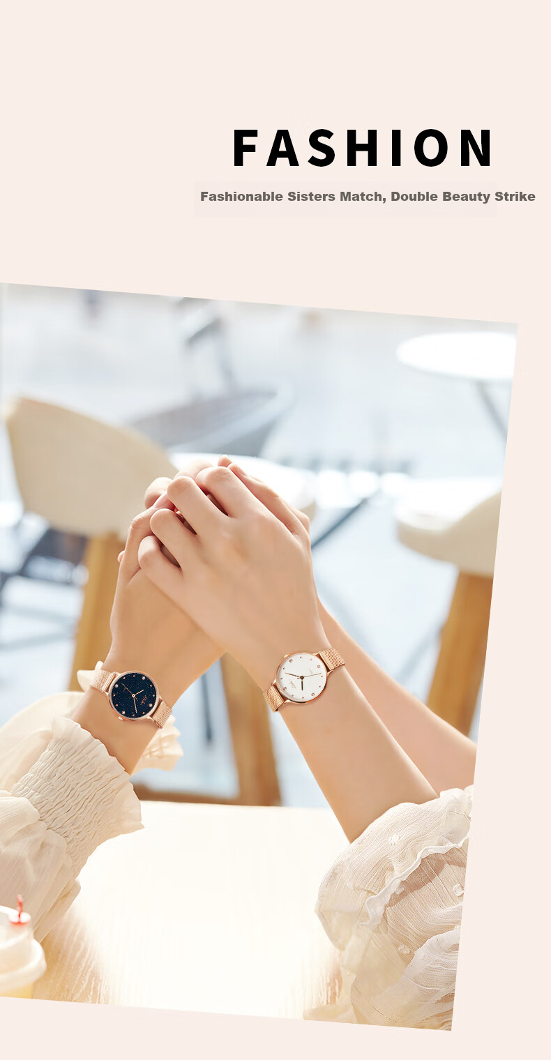 EBOHR Women's Watch, Kana Series INS Simple Quartz Ladies Watch, Birthday Mid-Autumn Festival Gift, 51500122 for Girls 11
