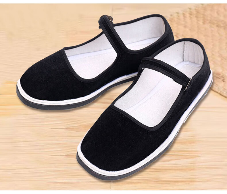 Laobaojia Old Beijing Cloth Shoes, Handmade Work Safety Shoes, Cowhide Sole Durable Wear-Resistant Flat Shoes, Unisex Style, Size 40 18